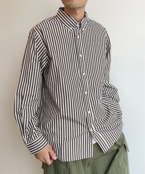 CPCM(シーピーシーエム)の「ストライプブロードボタンダウンシャツ(シャツ/ブラウス・メンズ・ブラウン/グリーン/ブルー・LARGE/MEDIUM)」の19枚目の写真