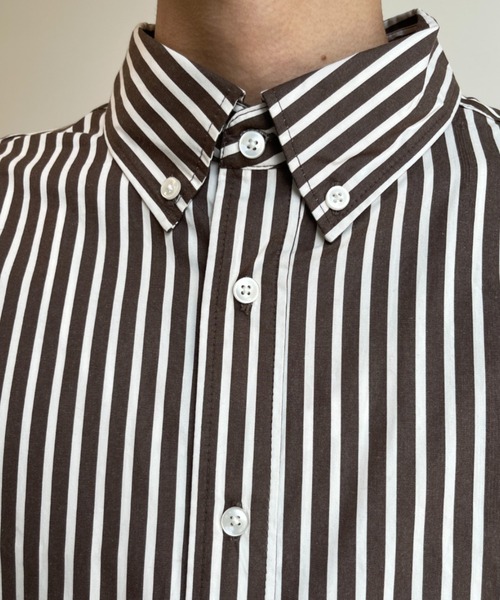 CPCM(シーピーシーエム)の「ストライプブロードボタンダウンシャツ(シャツ/ブラウス・メンズ・ブラウン/グリーン/ブルー・LARGE/MEDIUM)」の21枚目の写真