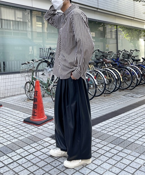 CPCM(シーピーシーエム)の「ストライプブロードボタンダウンシャツ(シャツ/ブラウス・メンズ・ブラウン/グリーン/ブルー・LARGE/MEDIUM)」の8枚目の写真