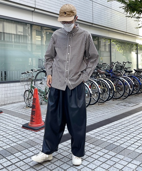 CPCM(シーピーシーエム)の「ストライプブロードボタンダウンシャツ(シャツ/ブラウス・メンズ・ブラウン/グリーン/ブルー・LARGE/MEDIUM)」の9枚目の写真