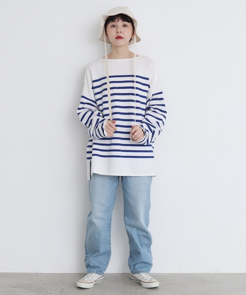 Dot&Stripes CHILD WOMAN(ドットアンドストライプス チャイルドウーマン)の「コットン/キュプラカットワーク伊吹染 ハット(ハット・レディース・アイボリー・FREE)」の6枚目の写真