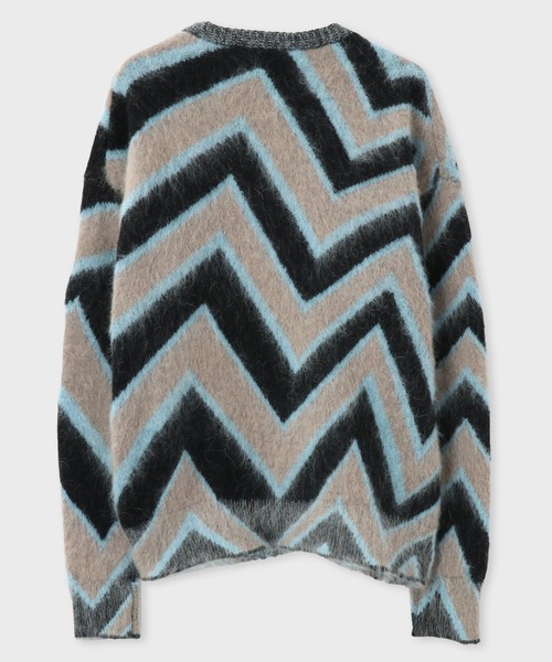 Paul Smith(ポールスミス)の「"Zig-Zag" モチーフ モヘアニット / 223407 596X(ニット/セーター・メンズ・ブルー系その他/オレンジ系その他・MEDIUM/LARGE/X-LARGE)」の10枚目の写真