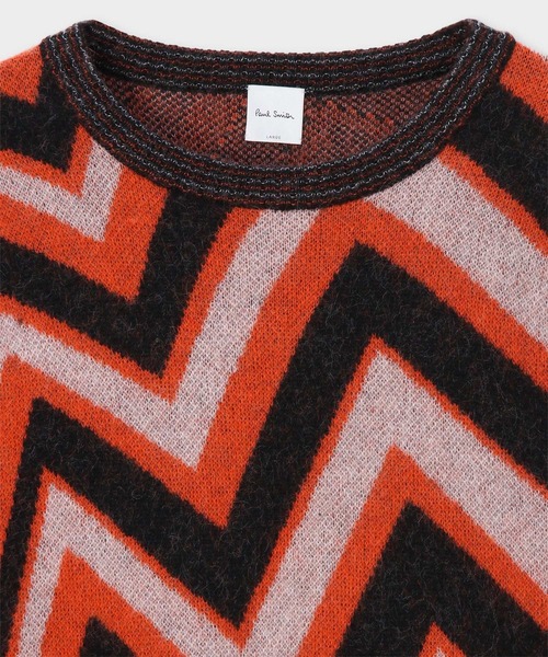 Paul Smith(ポールスミス)の「"Zig-Zag" モチーフ モヘアニット / 223407 596X(ニット/セーター・メンズ・ブルー系その他/オレンジ系その他・MEDIUM/LARGE/X-LARGE)」の9枚目の写真