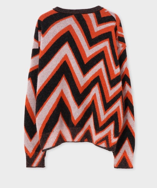 Paul Smith(ポールスミス)の「"Zig-Zag" モチーフ モヘアニット / 223407 596X(ニット/セーター・メンズ・ブルー系その他/オレンジ系その他・MEDIUM/LARGE/X-LARGE)」の8枚目の写真