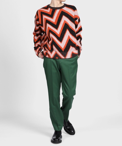 Paul Smith(ポールスミス)の「"Zig-Zag" モチーフ モヘアニット / 223407 596X(ニット/セーター・メンズ・ブルー系その他/オレンジ系その他・MEDIUM/LARGE/X-LARGE)」の7枚目の写真