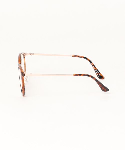 and it_（アンドイット）の「ウェリントン伊達メガネ UVカット（メガネ・レディース・ブラック/ブラウン系その他・FREE）」の3枚目の写真