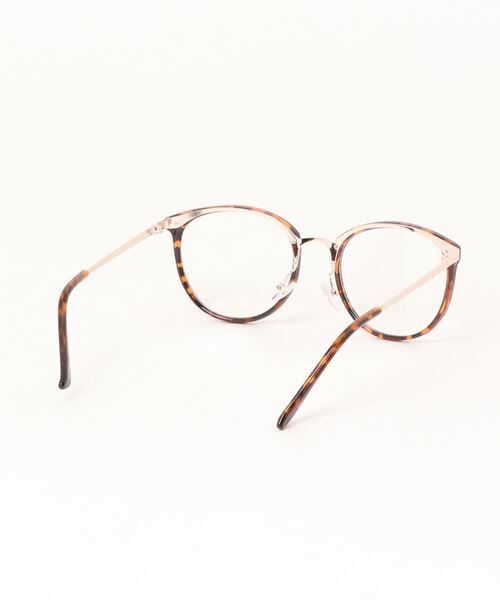 and it_（アンドイット）の「ウェリントン伊達メガネ UVカット（メガネ・レディース・ブラック/ブラウン系その他・FREE）」の4枚目の写真