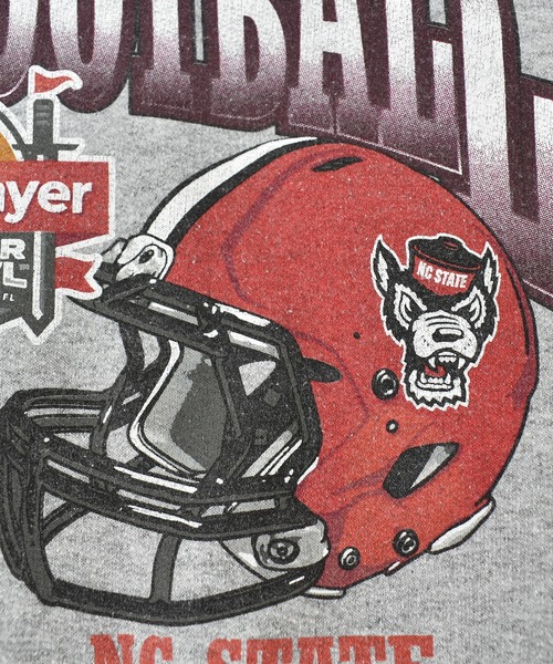 VINTAGE(ヴィンテージ)の「【ヴィンテージ古着】18's AGGIE FOOTBALL フットボールプリント スウェットパーカー(パーカー・メンズ・グレー・X-LARGE)」の4枚目の写真