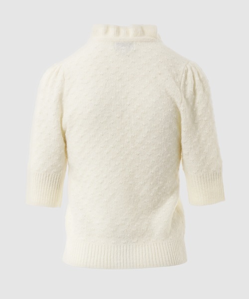GANNI（ガニー）の「Short Sleeve Top（ニット/セーター・レディース・ホワイト系その他・S/XS）」の2枚目の写真