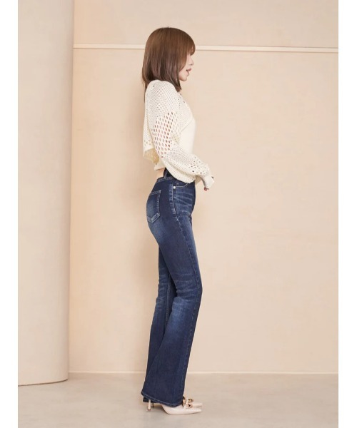 Darich（ダーリッチ）の「ブーツカットデニムパンツ（デニムパンツ・レディース・ブラック/ブルー・XS/SS/M/SL）」の11枚目の写真