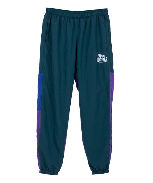 LONSDALE（ロンズデール）の「LONSDALE/ロンズデール セットアップ対応可 ワンポイントロゴ リフレクタープリント 両脇ポケット オーバーサイズ 配色 裏起毛 保温 ウォームアップ トレーニング ナイロンワッシャーパンツ（その他パンツ・メンズ・パープル/グリーン/ブラック・M/L/LL）」の8枚目の写真