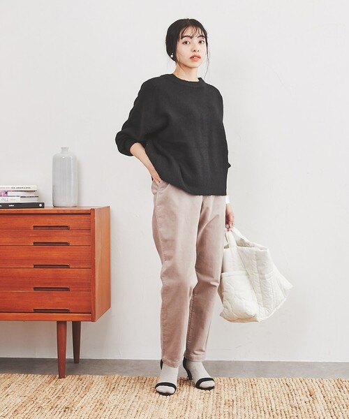 coen（コーエン）の「2WAYキルトビッグトートバッグ（トートバッグ・レディース・ライム/ライトグレー/オフホワイト・FREE）」の12枚目の写真