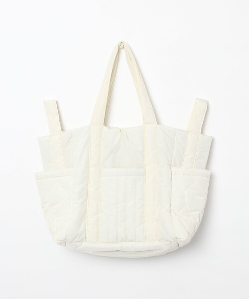 coen（コーエン）の「2WAYキルトビッグトートバッグ（トートバッグ・レディース・ライム/ライトグレー/オフホワイト・FREE）」の21枚目の写真