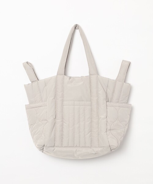 coen（コーエン）の「2WAYキルトビッグトートバッグ（トートバッグ・レディース・ライム/ライトグレー/オフホワイト・FREE）」の18枚目の写真