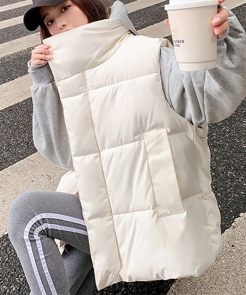 MBE ホワイト ダウンベスト ツートーン ダウンベスト | EYARN