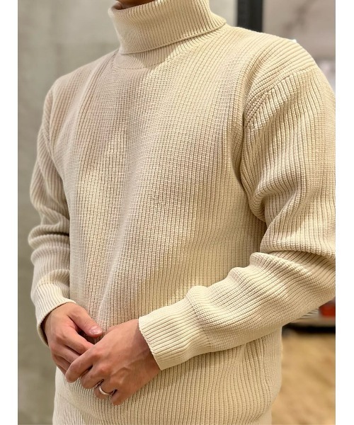 セール】【BACK NUMBER】畦編みタートルニット（ニット/セーター