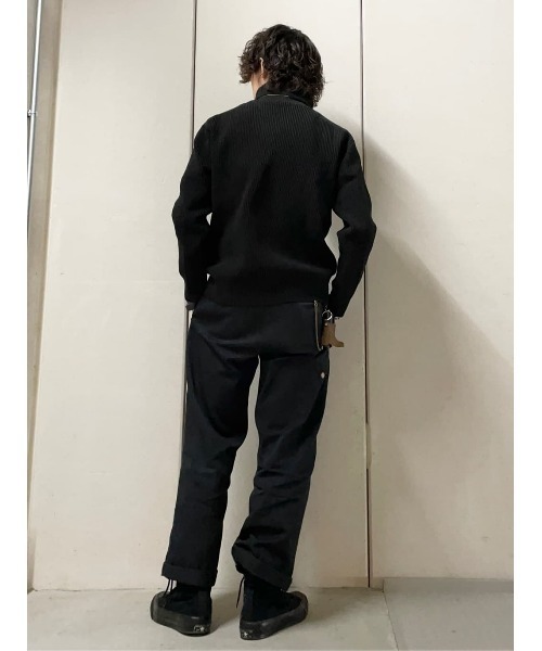BACK NUMBER(バックナンバー)の「【BACK NUMBER】畦編みタートルニット(ニット/セーター・メンズ・ネイビー/オフホワイト/ブラック・M/S/L/XL)」の17枚目の写真