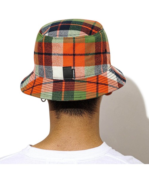 CHARI&CO(チャリアンドコー)の「FLANNEL BUCKET HAT 帽子 バケットハット(ハット・メンズ・チェック・FREE)」の3枚目の写真