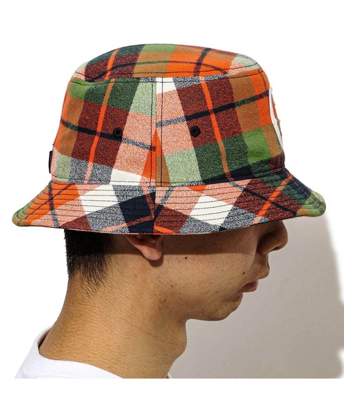 CHARI&CO(チャリアンドコー)の「FLANNEL BUCKET HAT 帽子 バケットハット(ハット・メンズ・チェック・FREE)」の4枚目の写真
