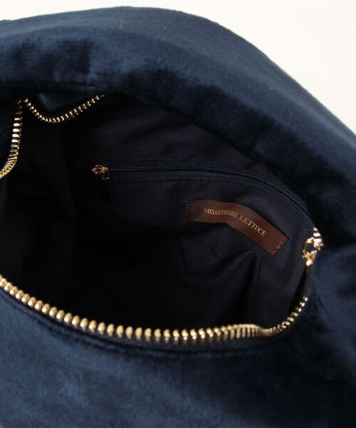 KOBE LETTUCE（コウベレタス）の「[ misatoyさんコラボ ]ベロアワンハンドルバッグ（ハンドバッグ・レディース・ワイン/イエロー系/ネイビー系/オリーブ・FREE）」の13枚目の写真