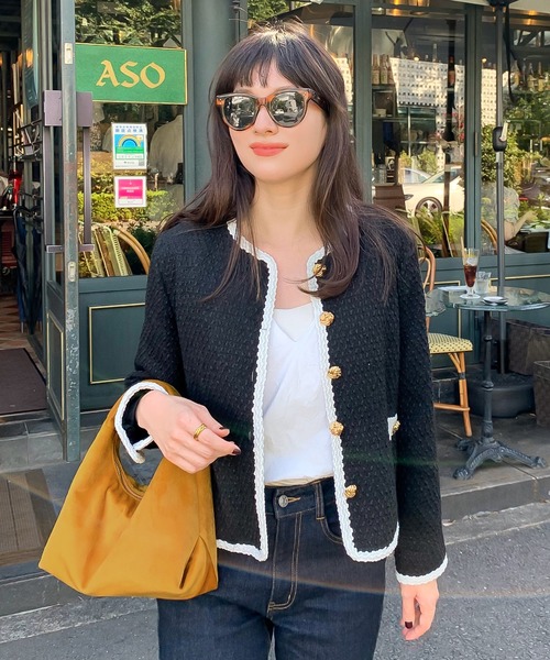 KOBE LETTUCE（コウベレタス）の「[ misatoyさんコラボ ]ベロアワンハンドルバッグ（ハンドバッグ・レディース・ワイン/イエロー系/ネイビー系/オリーブ・FREE）」の16枚目の写真