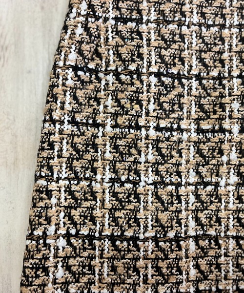 Jewelobe(ジュエローブ)の「ツイードチェックミニスカート(スカート・レディース・ベージュ/ブラック・S/M)」の20枚目の写真