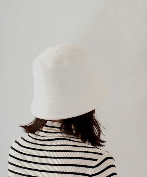 Sense of Grace(センスオブグレース)の「EIMER LOW HAT ダウンブリム ウール バケットハット(ハット・メンズ・ブラウン/ベージュ/パープル/ブラック/アイボリー/テラコッタ/グレー・FREE)」の16枚目の写真