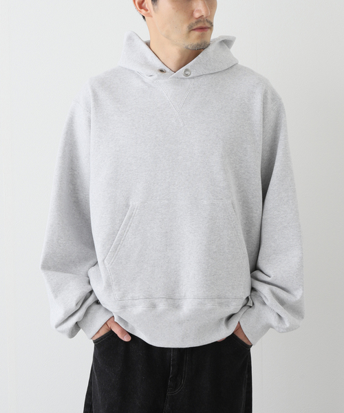 JOURNAL STANDARD J.S HOMESTEAD（ジャーナルスタンダードホームステッド）の「【J.S.Homestead】TIMELESS DOUBLE POCKET HOODIE（パーカー・メンズ・ブラック/ベージュ/グレー・MEDIUM/LARGE）」の14枚目の写真
