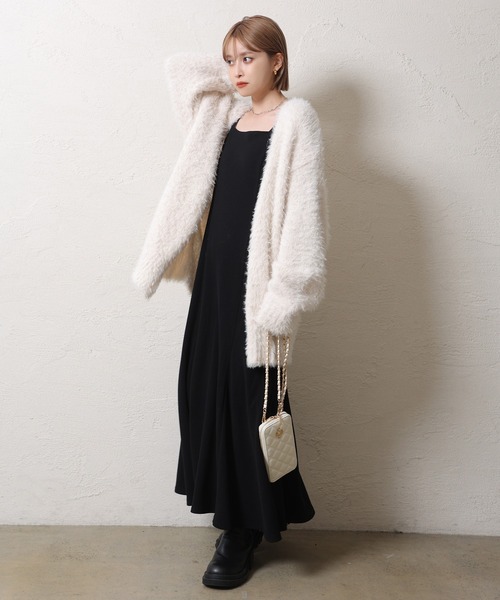 one after another NICE CLAUP（ワンアフターアナザーナイスクラップ）の「Holiday カットセットワンピース（ワンピース・レディース・ピンク/アイボリー/ブラック・FREE）」の9枚目の写真