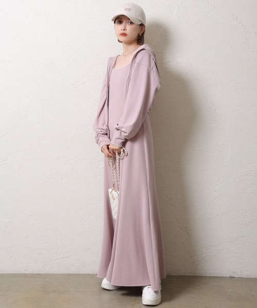 one after another NICE CLAUP（ワンアフターアナザーナイスクラップ）の「Holiday カットセットワンピース（ワンピース・レディース・ピンク/アイボリー/ブラック・FREE）」の18枚目の写真