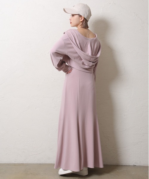 one after another NICE CLAUP（ワンアフターアナザーナイスクラップ）の「Holiday カットセットワンピース（ワンピース・レディース・ピンク/アイボリー/ブラック・FREE）」の19枚目の写真