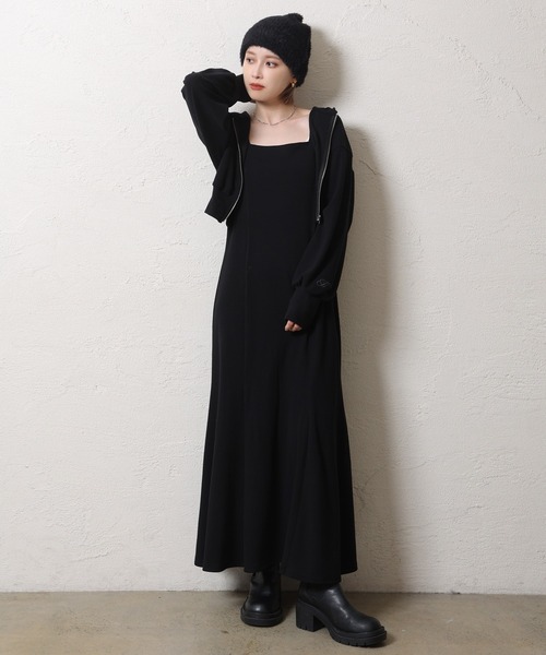 one after another NICE CLAUP（ワンアフターアナザーナイスクラップ）の「Holiday カットセットワンピース（ワンピース・レディース・ピンク/アイボリー/ブラック・FREE）」の8枚目の写真