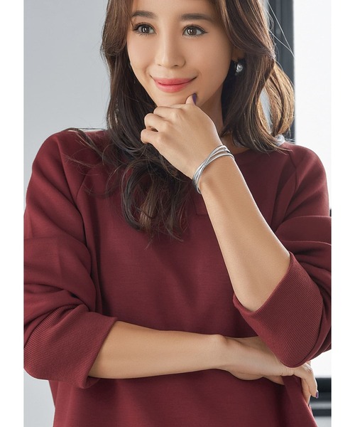 STYLE DELI（スタイルデリ）の「重なり３ラインバングル（バングル/リストバンド・レディース・シルバー/ゴールド・FREE）」の16枚目の写真