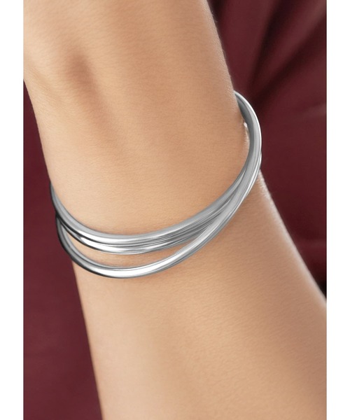 STYLE DELI（スタイルデリ）の「重なり３ラインバングル（バングル/リストバンド・レディース・シルバー/ゴールド・FREE）」の14枚目の写真