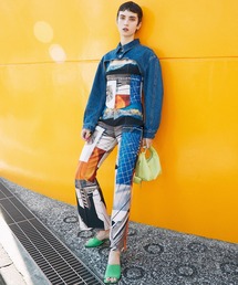 MAISON SPECIAL（メゾンスペシャル）の「フォトコラージュパンツ