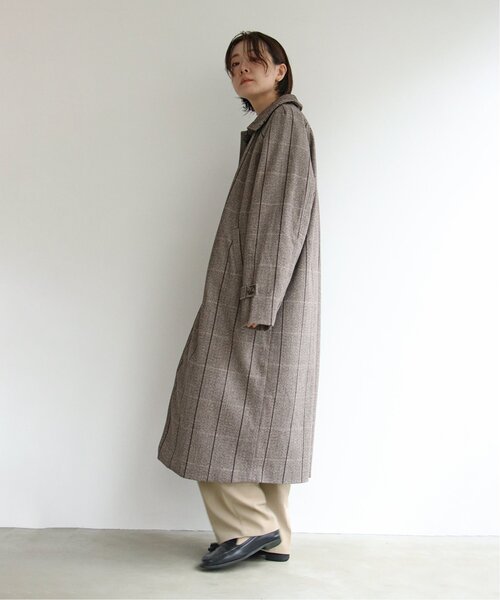 notch.（ノッチ）の「チェックステンカラーコート（ステンカラーコート・レディース・ブラウン・M）」の6枚目の写真