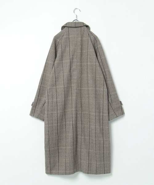 notch.（ノッチ）の「チェックステンカラーコート（ステンカラーコート・レディース・ブラウン・M）」の8枚目の写真