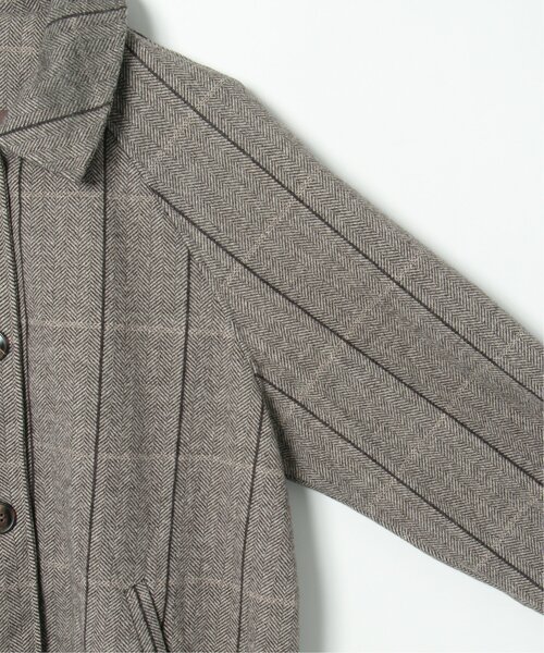 notch.（ノッチ）の「チェックステンカラーコート（ステンカラーコート・レディース・ブラウン・M）」の10枚目の写真