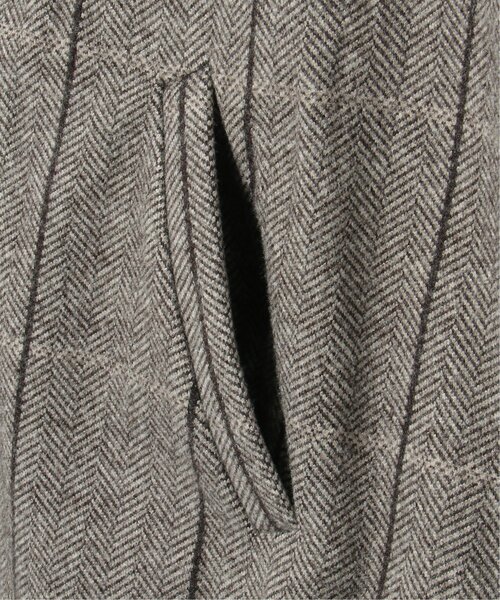 notch.（ノッチ）の「チェックステンカラーコート（ステンカラーコート・レディース・ブラウン・M）」の12枚目の写真