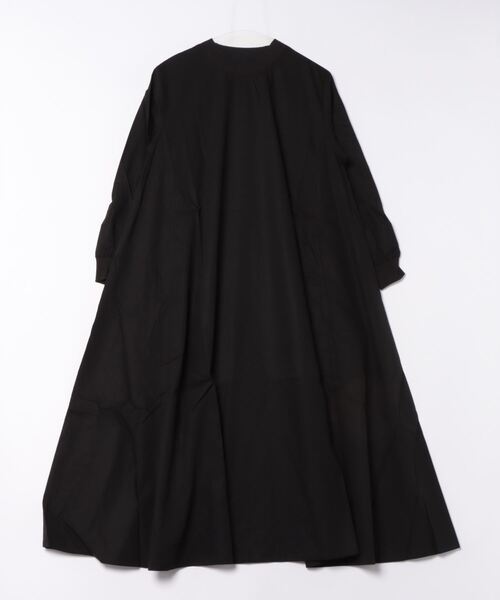 No one knows（ノーワンノーズ）の「リブ付きAラインワンピース（ワンピース・レディース・グレー/ブラック/パープル/ブラウン/グリーン/ライトベージュ/カーキ/ブラック系/グレー系/ネイビー・M-L）」の3枚目の写真