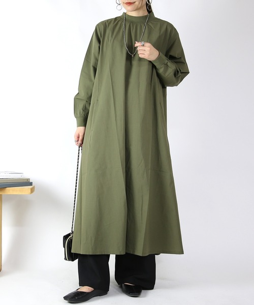 リブ付きAラインワンピース（ワンピース）｜No one knows（ノーワン