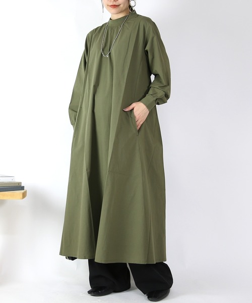 リブ付きAラインワンピース（ワンピース）｜No one knows（ノーワン