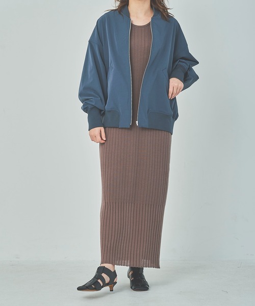 OUTERSUNSET（アウターサンセット）の「flight jacket（ブルゾン・レディース・ブラック/グレー・FREE）」の9枚目の写真