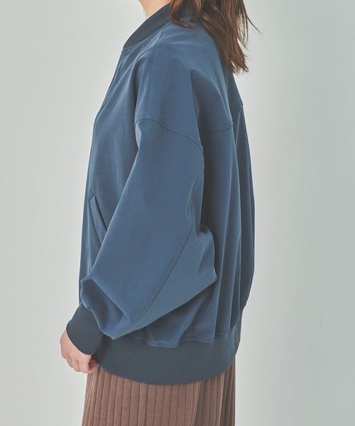 OUTERSUNSET（アウターサンセット）の「flight jacket（ブルゾン・レディース・ブラック/グレー・FREE）」の14枚目の写真