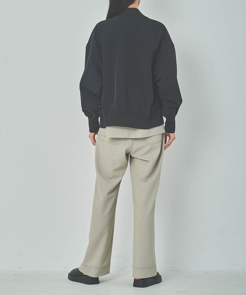 OUTERSUNSET（アウターサンセット）の「flight jacket（ブルゾン・レディース・ブラック/グレー・FREE）」の8枚目の写真