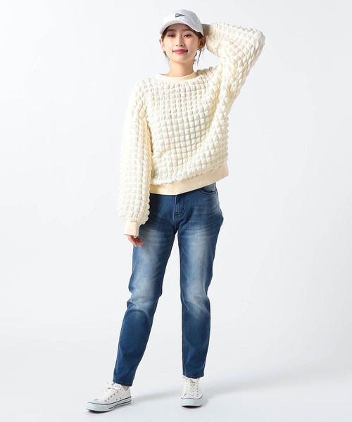 Grand PARK（グランドパーク）の「ポップコーンジャガードプルオーバー（Tシャツ/カットソー・レディース・ホワイト/その他/サックスブルー・FREE）」の14枚目の写真