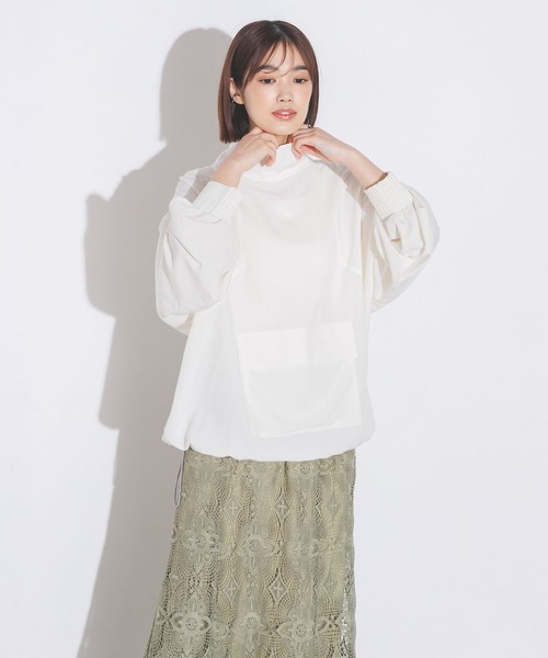 hunch(ハンチ)の「【ストレッチ】2WAYアノラック(その他アウター・レディース・テラコッタ/オフホワイト/ネイビー・FREE)」の17枚目の写真