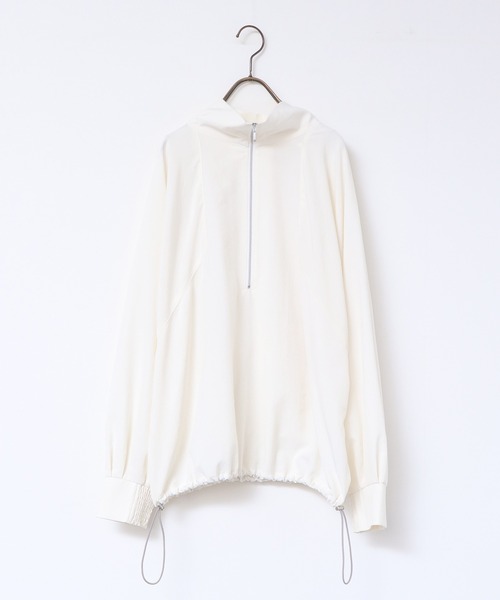 hunch(ハンチ)の「【ストレッチ】2WAYアノラック(その他アウター・レディース・テラコッタ/オフホワイト/ネイビー・FREE)」の7枚目の写真