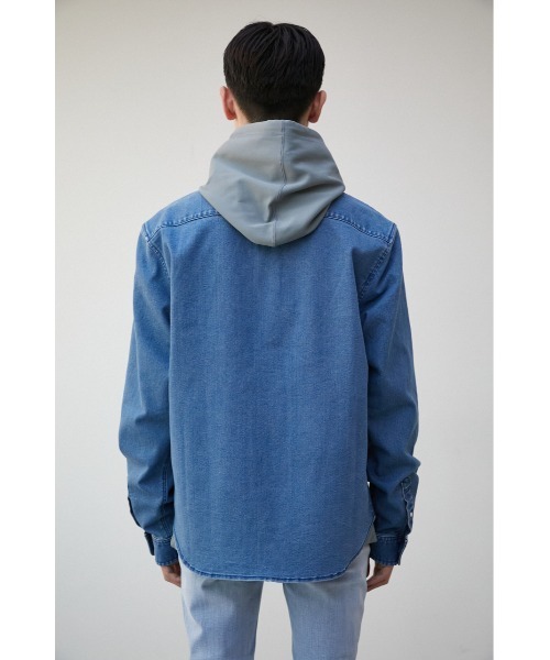 AZUL by moussy(アズールバイマウジー)の「STRETCH DENIM SHIRT/ストレッチデニムシャツ(シャツ/ブラウス・メンズ・オフホワイト/ブルー・S-M/L-XL)」の17枚目の写真