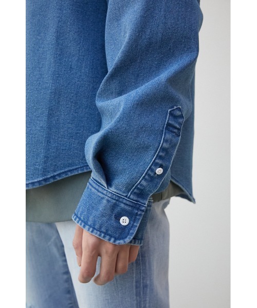 AZUL by moussy(アズールバイマウジー)の「STRETCH DENIM SHIRT/ストレッチデニムシャツ(シャツ/ブラウス・メンズ・オフホワイト/ブルー・S-M/L-XL)」の20枚目の写真